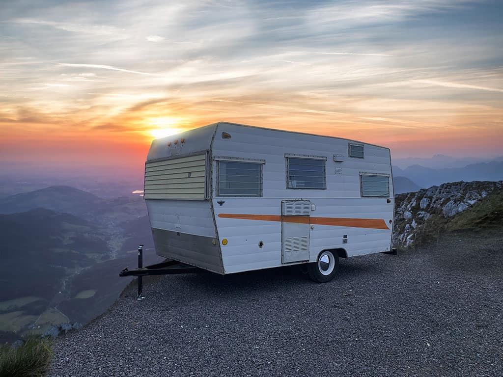 Little White Camper Trailer RV