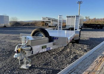 eby all aluminum equipment trailer low pro