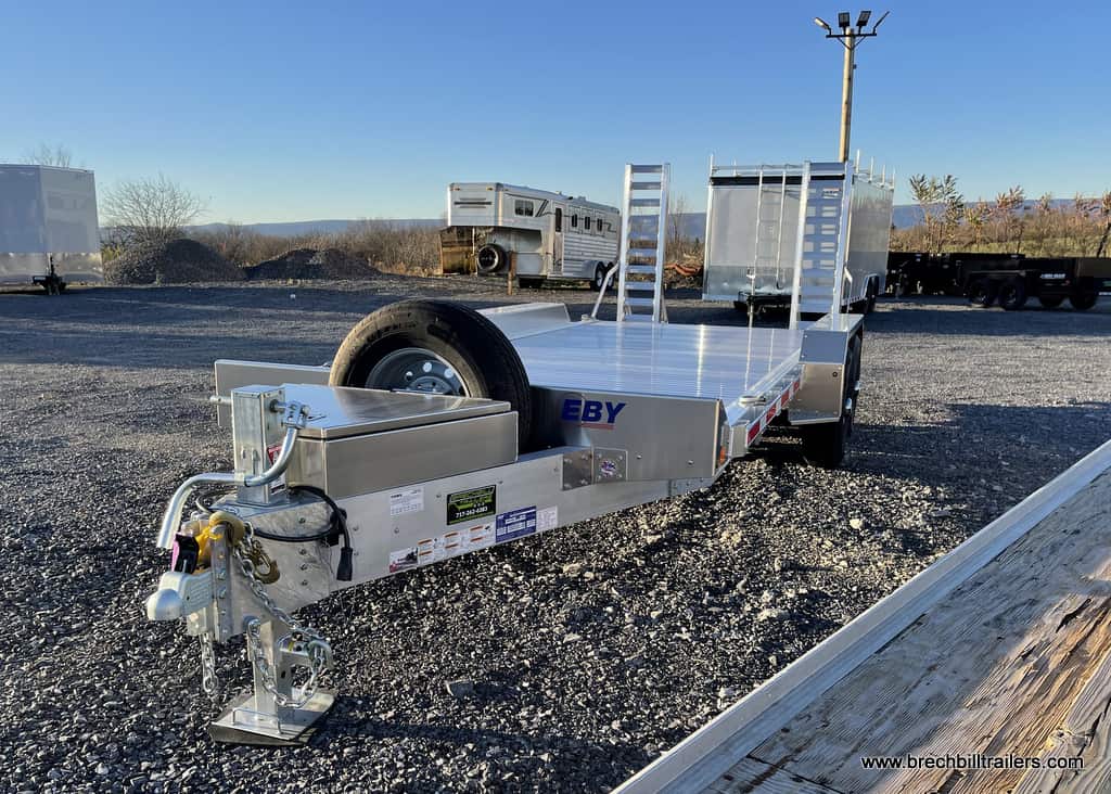 eby all aluminum equipment trailer low pro