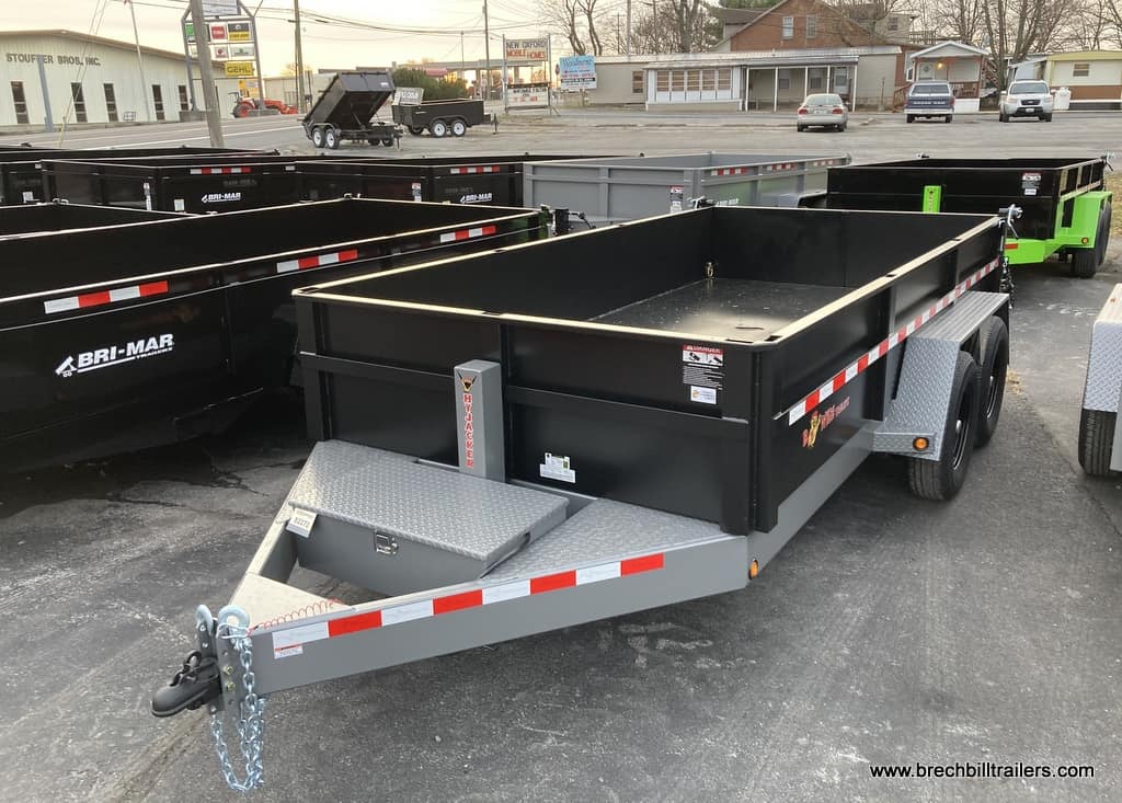 Bwise-Dump-Trailer-82x14x15.4K-DLP14-15-HTONE-BLACK-WITH-HTONE-GRAY-BLACK-MOD-WHEELS-STEEL