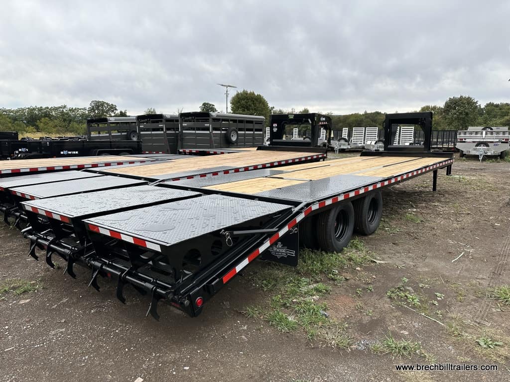 A 30ft Bwise HD Deck Over Gooseneck Equipment Trailer for sale