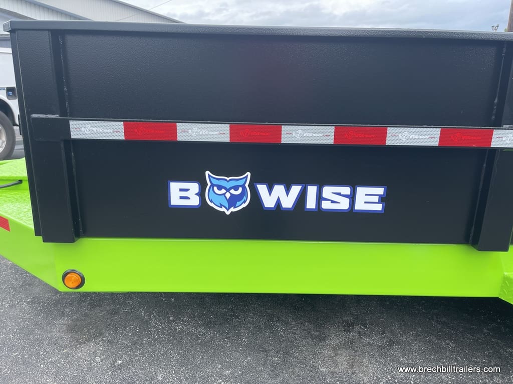 BWISE HTONE BLACK AND LIME GREED HEAVY DUTY BWISE DUMPING TRAILER