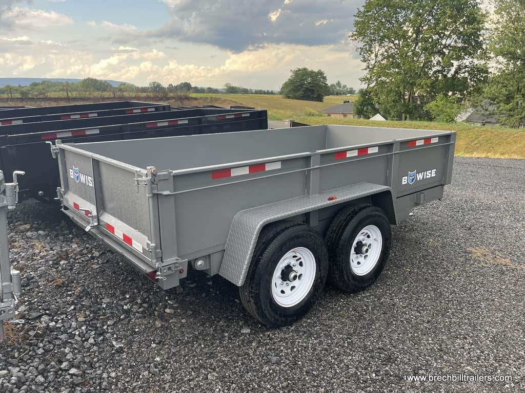 BWISE HTONE GRAY DUMP TRAILER FOR SALE