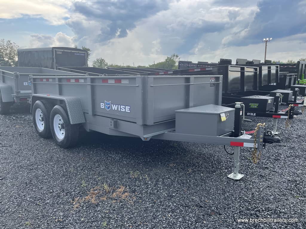 BWISE HTONE GRAY DUMP TRAILER FOR SALE