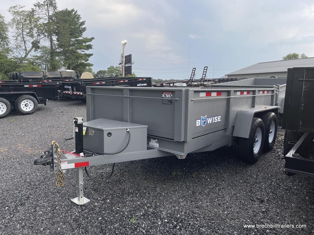 BWISE HTONE GRAY DUMP TRAILER FOR SALE