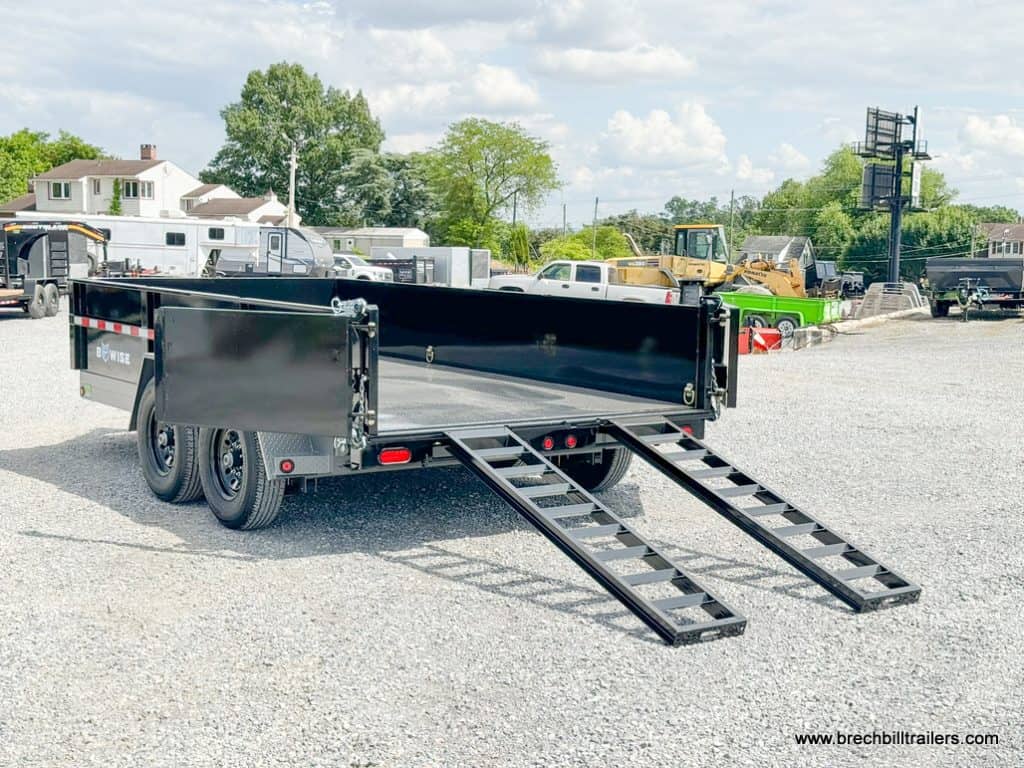 A 7x14 Bwise DLP 15.4K Heavy Duty Dump Trailer