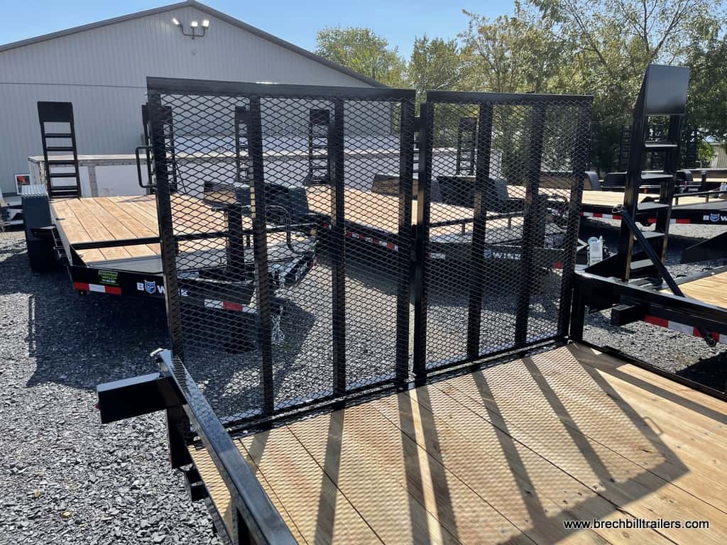 BLACK STEEL LANDSCAPE UTILITY TRAILER