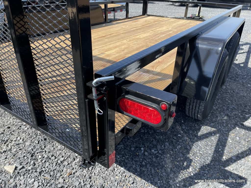 BLACK STEEL LANDSCAPE UTILITY TRAILER