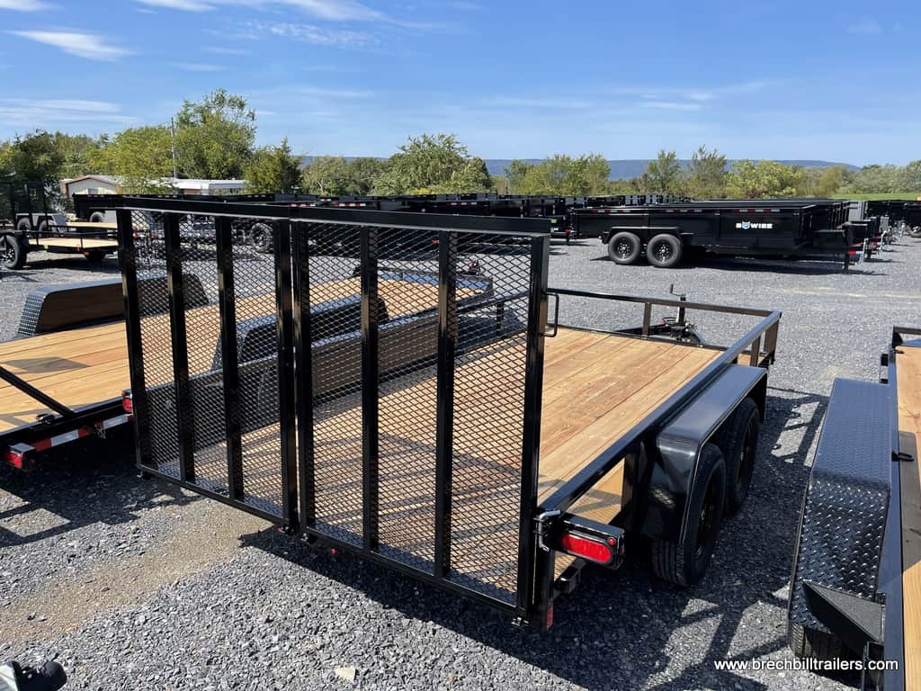 BLACK STEEL LANDSCAPE UTILITY TRAILER