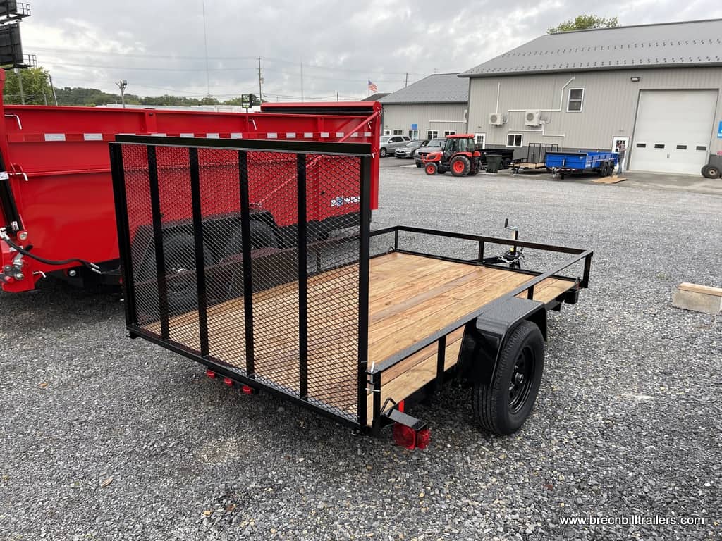 SMALL LOW PRO WOODEN DECK LANDSCAPE UTILITY TRAILER