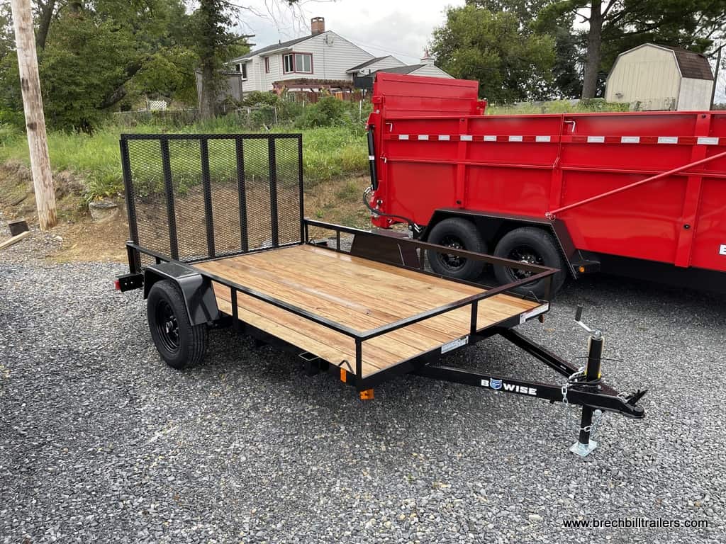 SMALL LOW PRO WOODEN DECK LANDSCAPE UTILITY TRAILER
