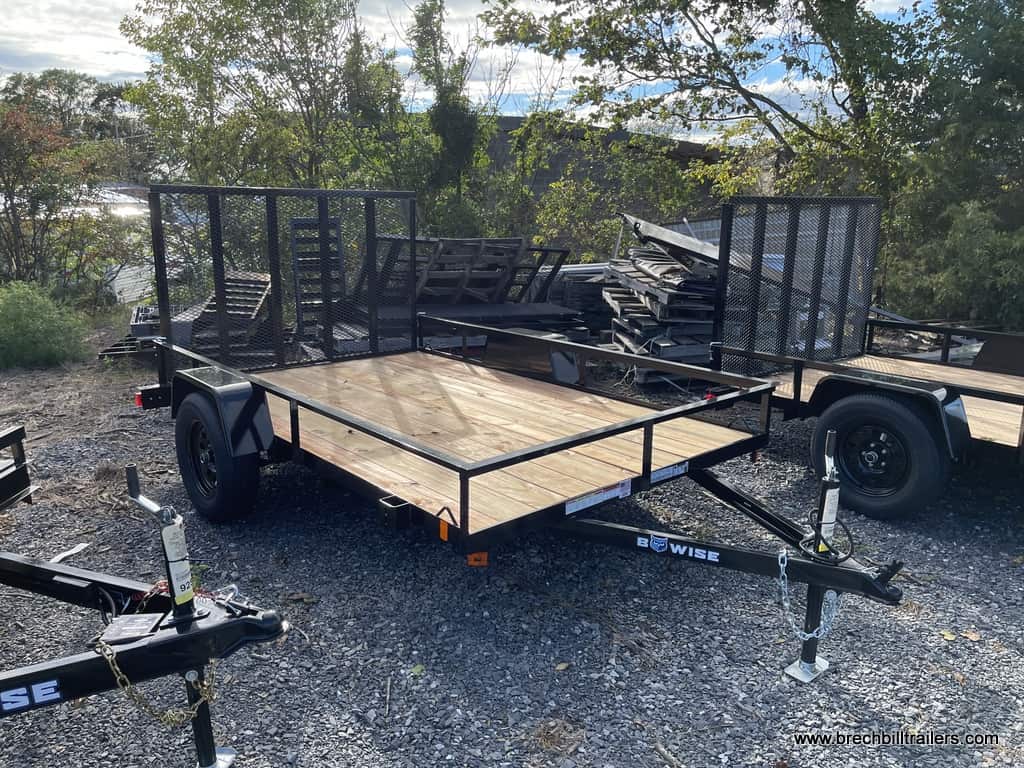 SMALL LOW PRO WOODEN DECK LANDSCAPE UTILITY TRAILER