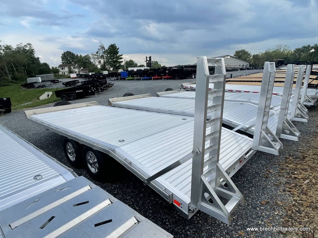 DECK OVER ALUMINUM EQUIPMENT TRAILER LADDER RAMPS