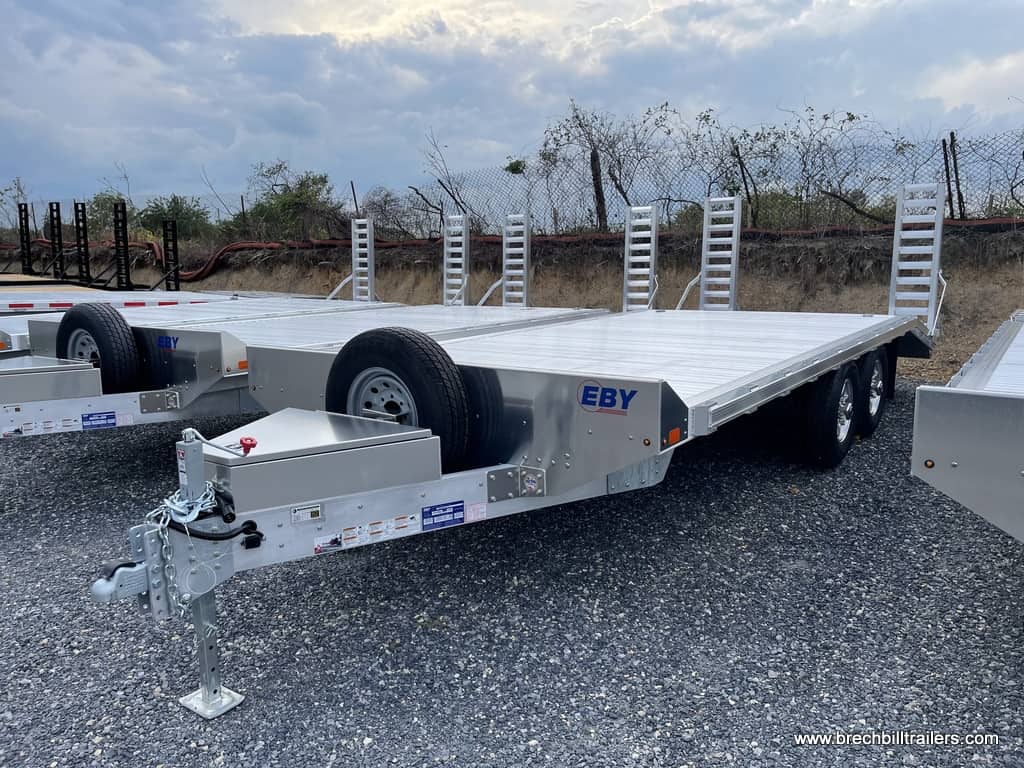 DECK OVER ALUMINUM EQUIPMENT TRAILER LADDER RAMPS