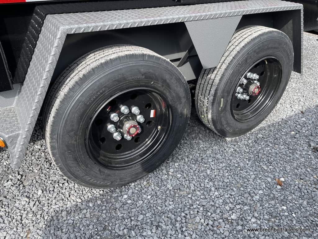 HEAVY DUTY DUMP TRAILER WITH ALUMINUM RAMPS