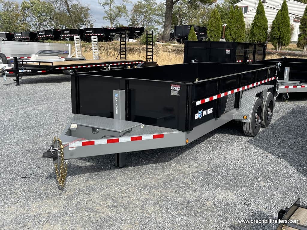 HEAVY DUTY DUMP TRAILER WITH ALUMINUM RAMPS