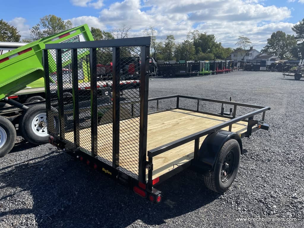 SMALL BLACK BIGTEX LANDSCAPE UTILITY TRAILER FOR SALE