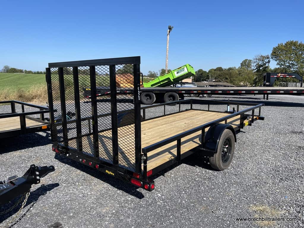 SMALL BIGTEX OPEN SIDE LANDSCAPE YARD TRAILER
