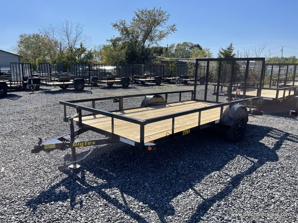 SMALL BIGTEX OPEN SIDE LANDSCAPE YARD TRAILER