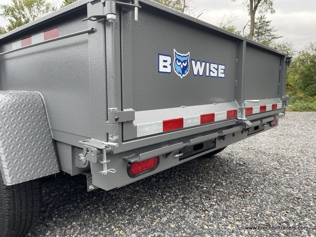 HEAVY DUTY 7X12 DUMP TRAILER WITH COMBO GATE, RAMPS, 8K JACK