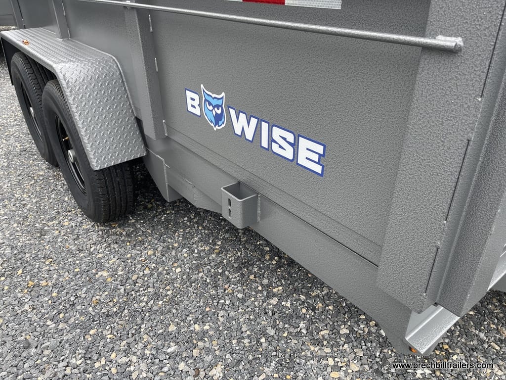 HEAVY DUTY 7X12 DUMP TRAILER WITH COMBO GATE, RAMPS, 8K JACK