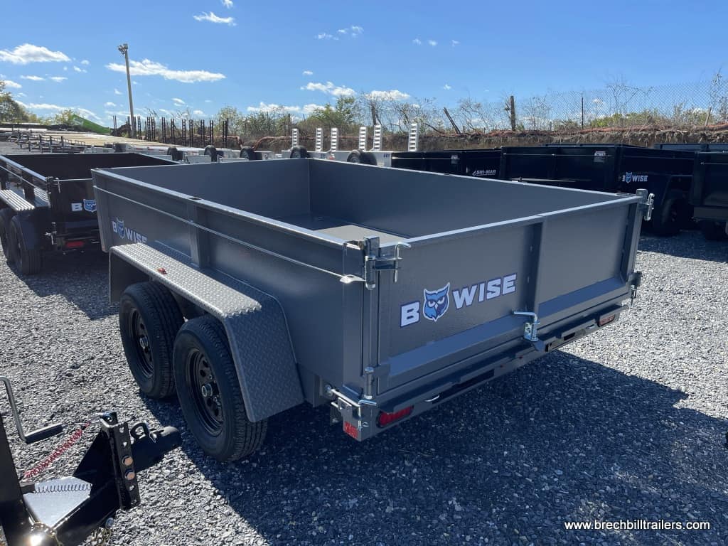 BWISE NEW SMALL DUMP HAULER TILTING UP TRAILER