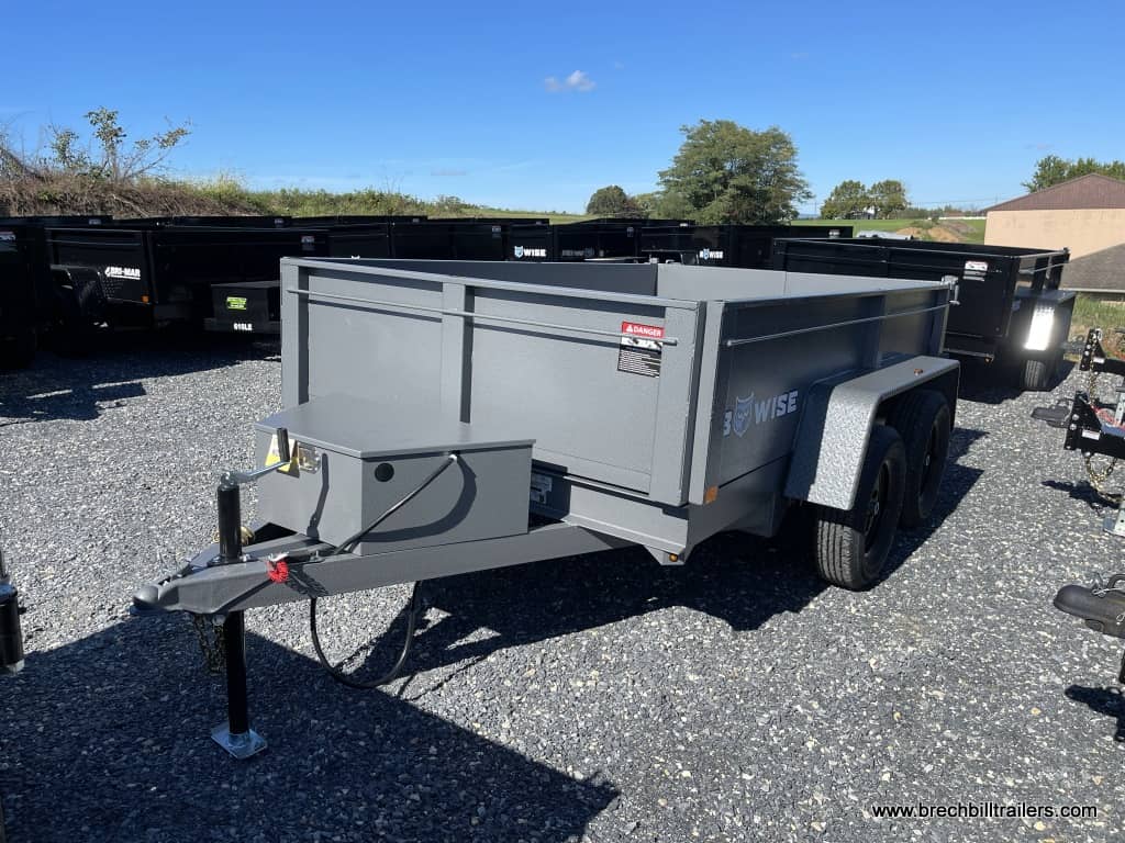 BWISE NEW SMALL DUMP HAULER TILTING UP TRAILER