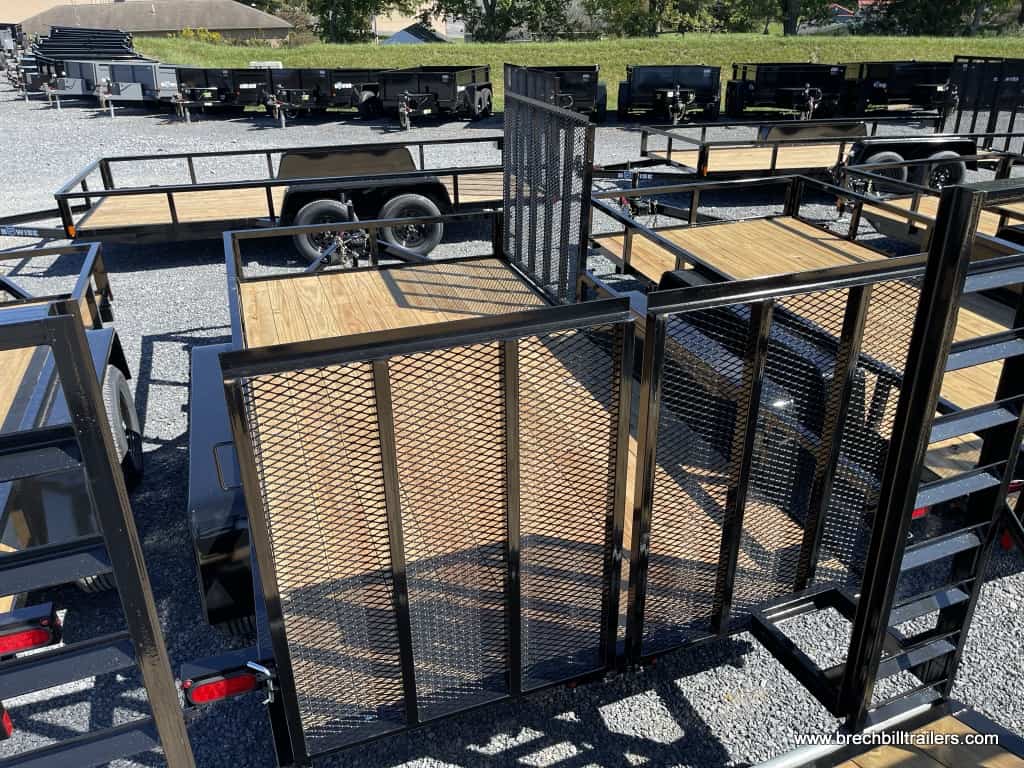 BWISE LANDSCAPE UTILITY TRAILER FOR SALE WITH FOLD DOWN SIDE GATE RAMP