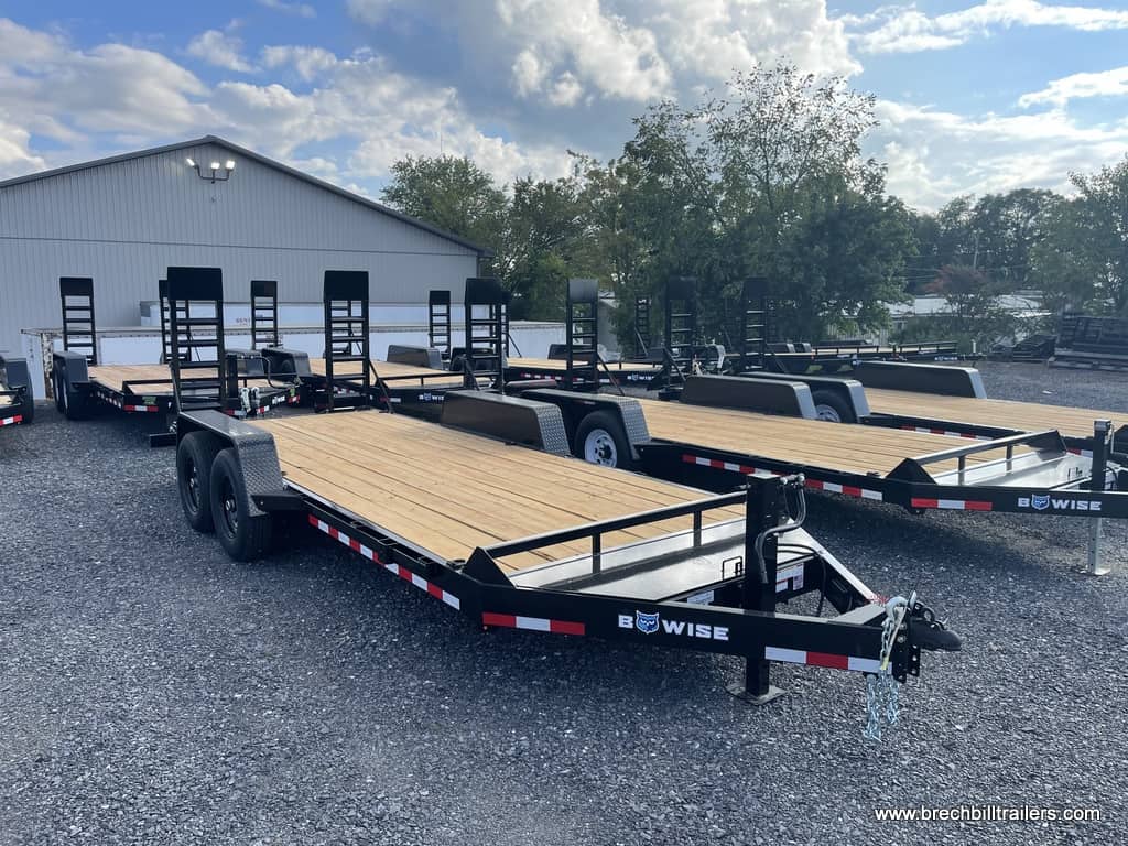 WOODEN DECK LOW PROFILE EQUIPMENT HAULER TRAILER PULLER