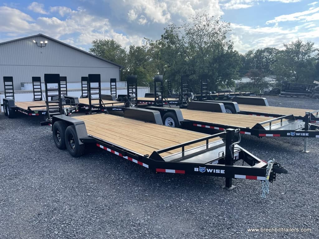 WOODEN DECK LOW PROFILE EQUIPMENT HAULER TRAILER PULLER