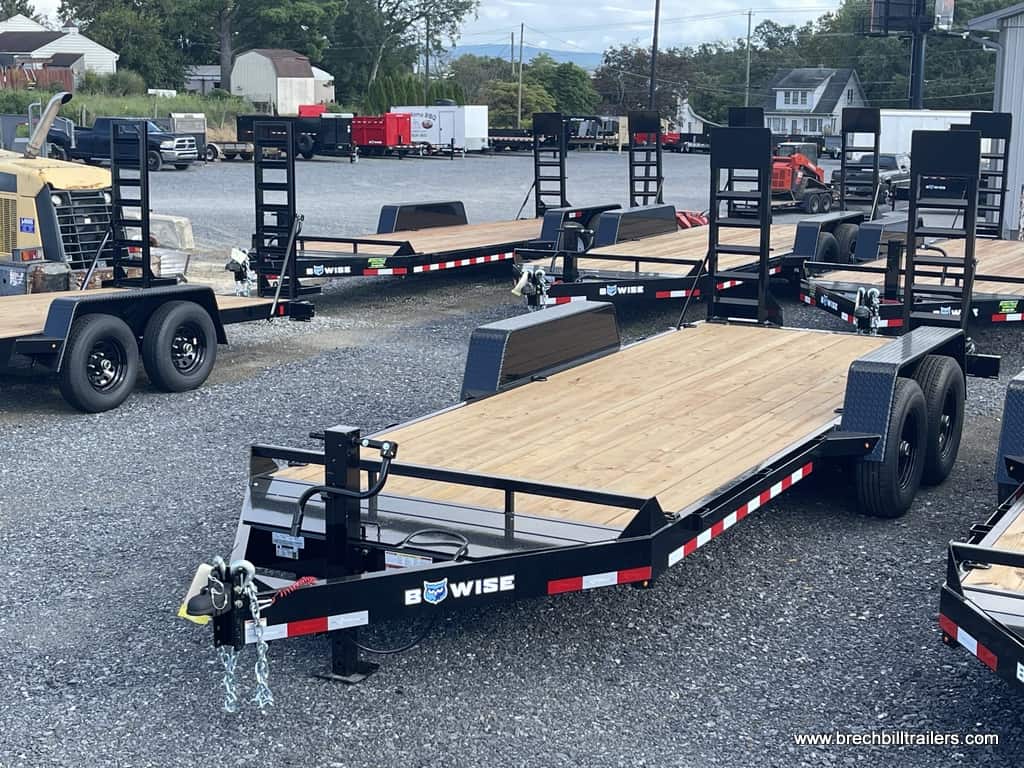 WOODEN DECK LOW PROFILE EQUIPMENT HAULER TRAILER PULLER