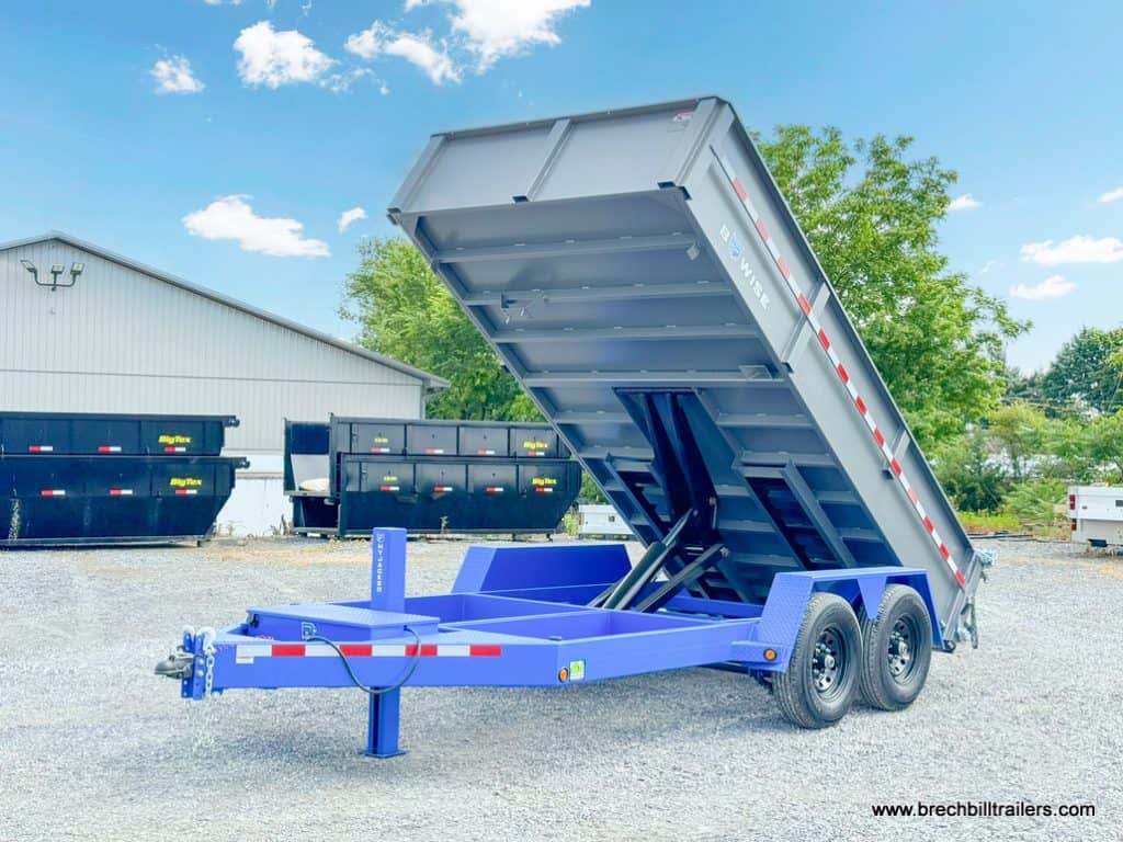 Front of the Bwise DLP 15.4K Heavy Duty Dump Trailer