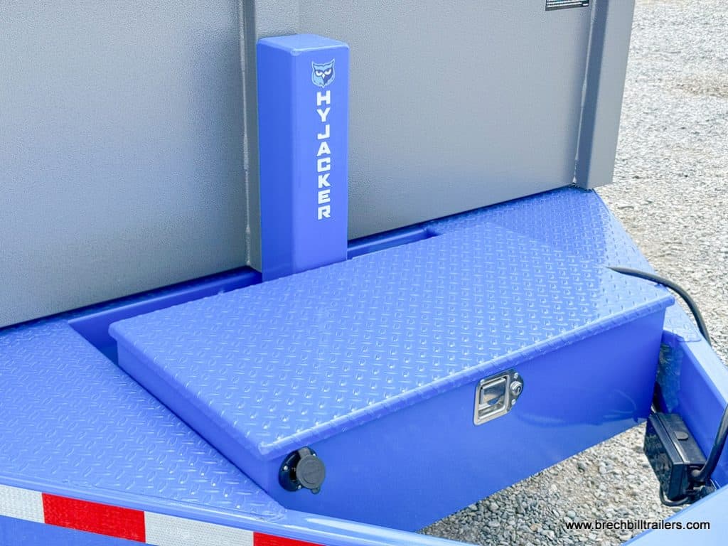 Toolbox on the Bwise DLP 15.4K Heavy Duty Dump Trailer