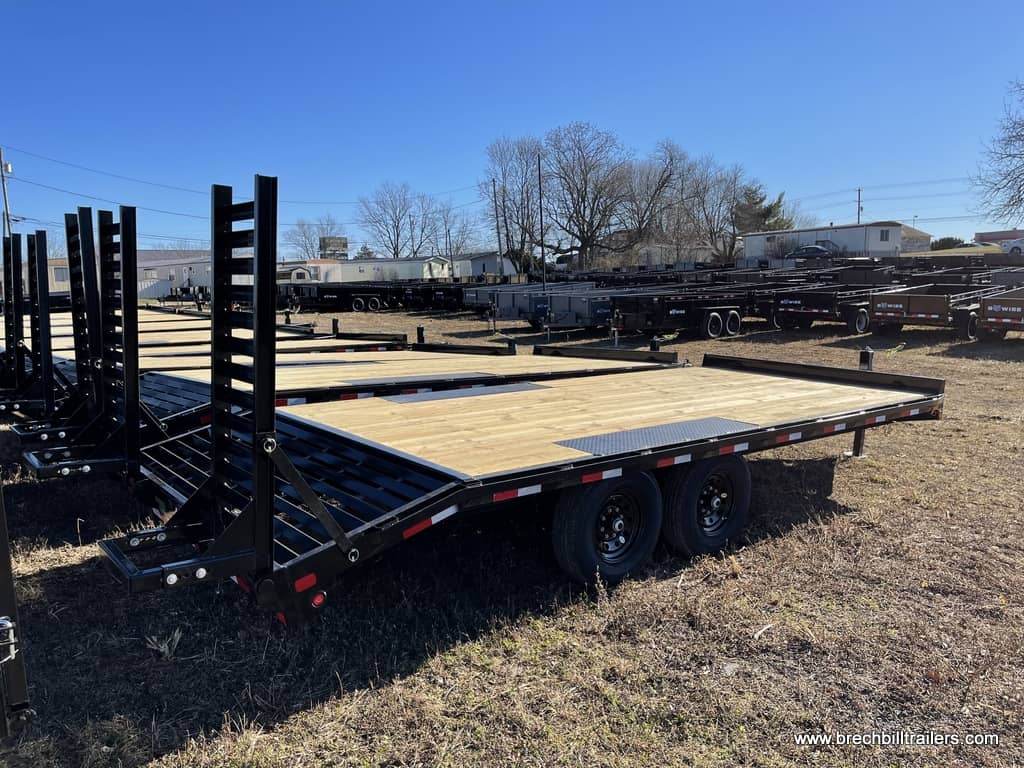 Black deck over equipment trailer for sale
