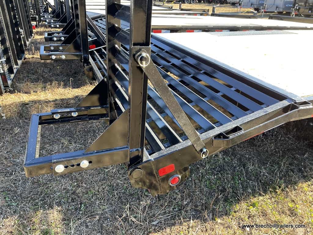 Black deck over equipment trailer for sale