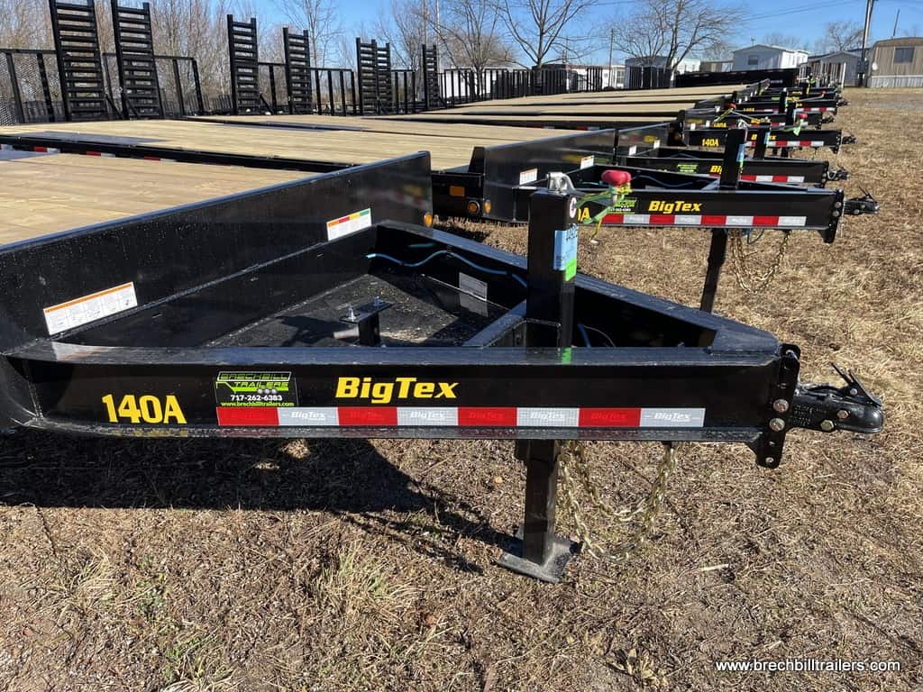 Black deck over equipment trailer for sale