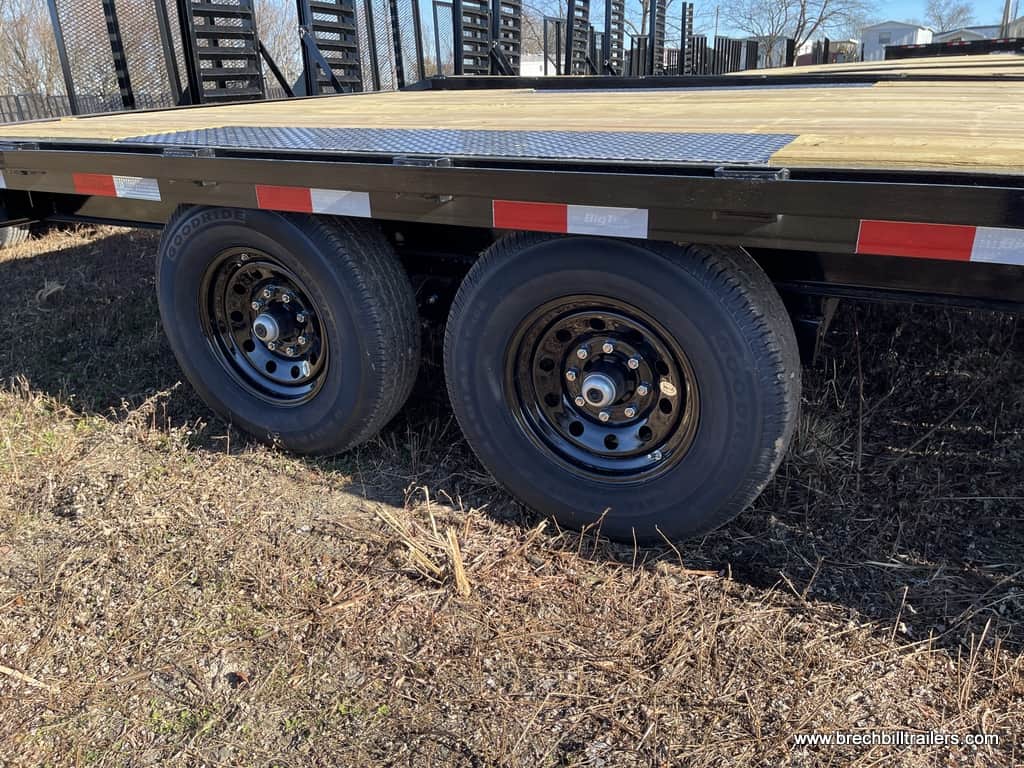 Black deck over equipment trailer for sale