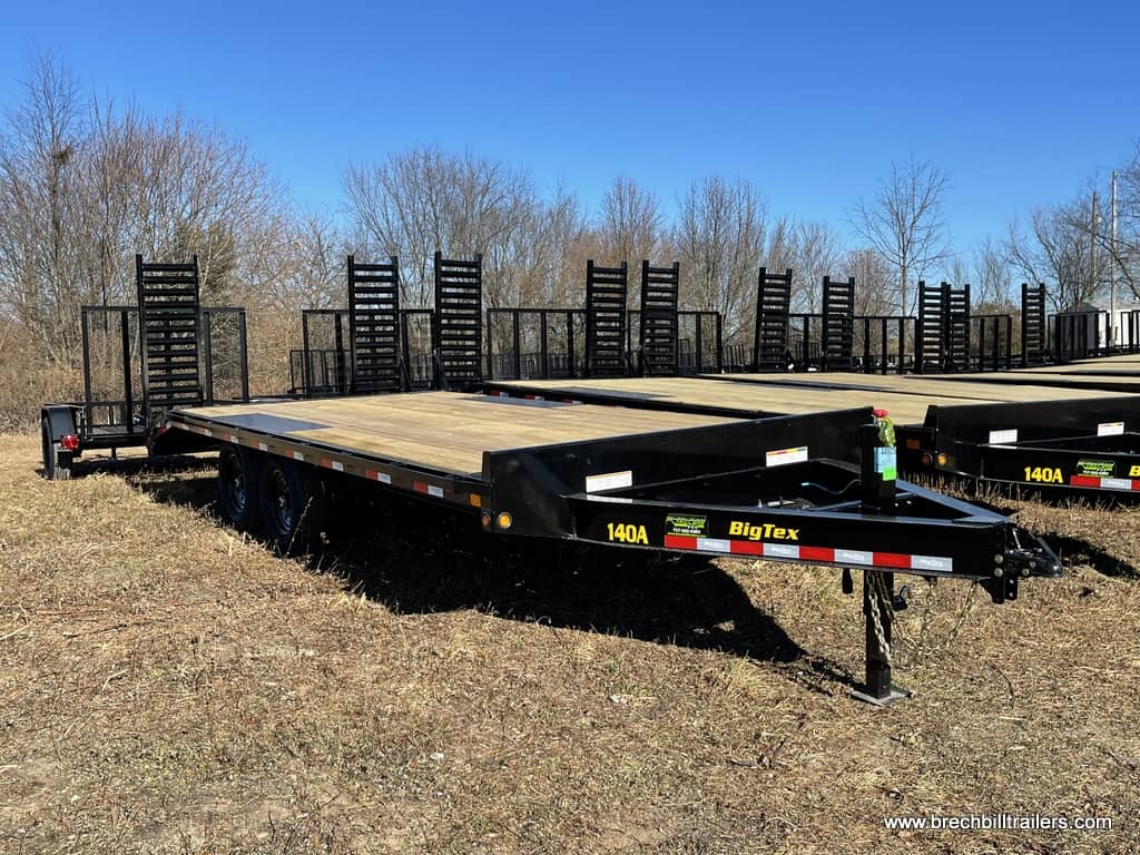 Black deck over equipment trailer for sale