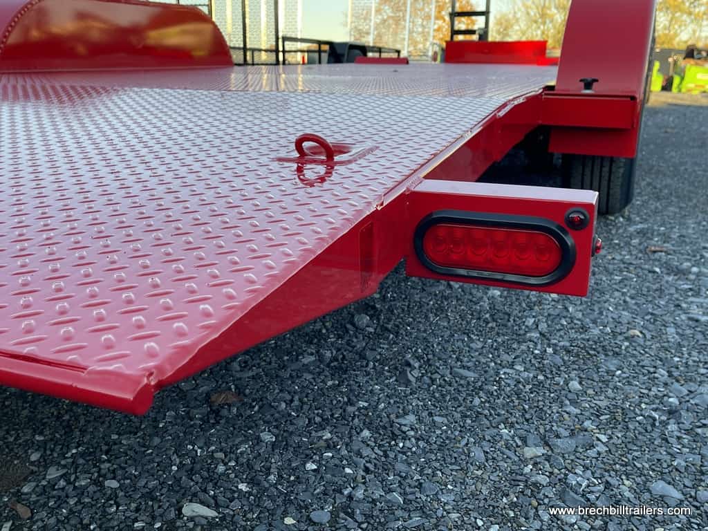 BWISE RUBBER MOUNTED LED TAIL LIGHT RED CAR HAULER
