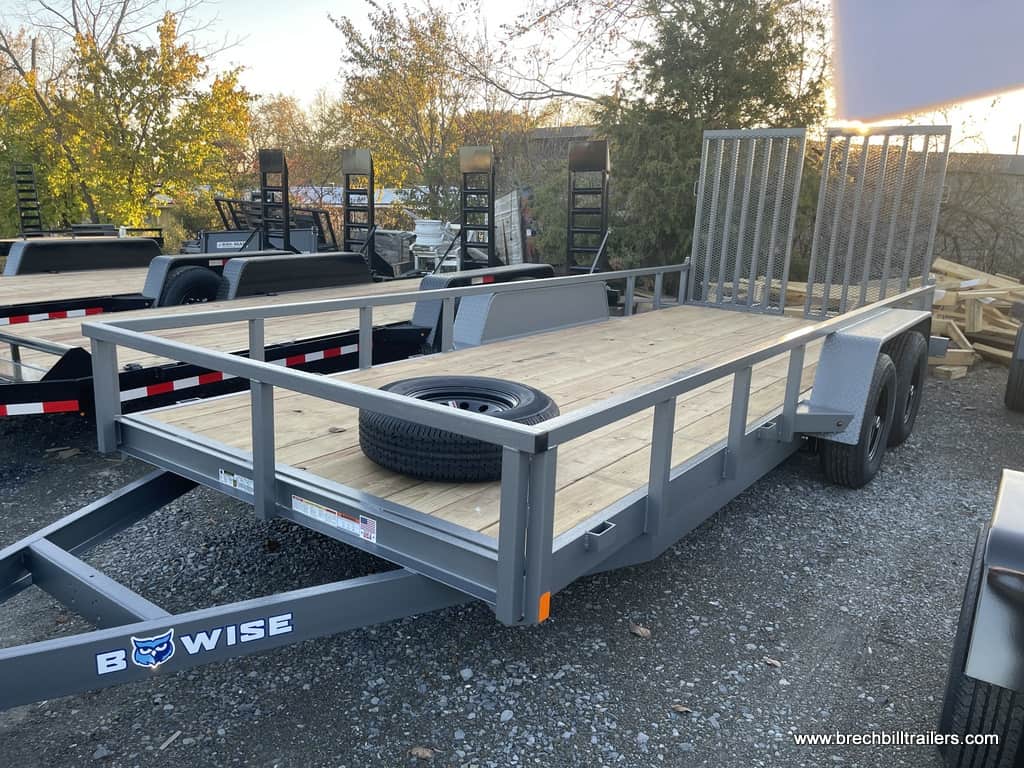 HEAVY DUTY LANDSCAPE UTILITY TRAILER WITH MESH RAMP GATE