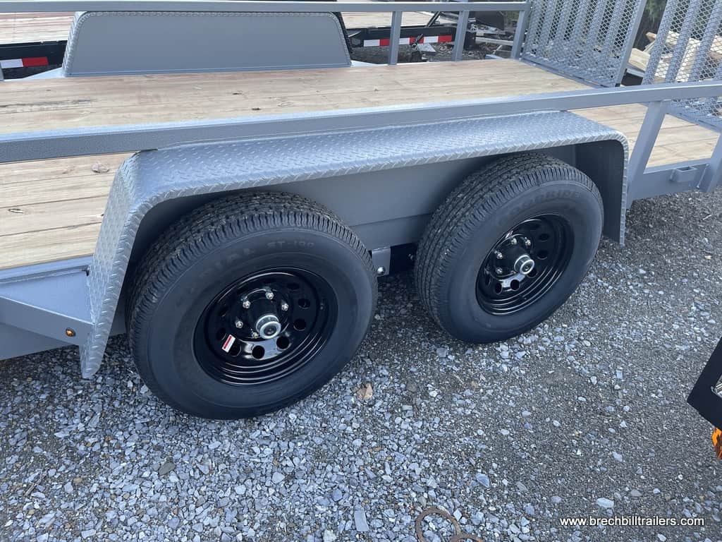 HEAVY DUTY LANDSCAPE UTILITY TRAILER WITH MESH RAMP GATE