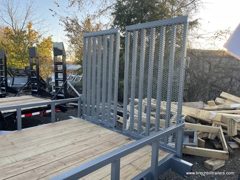 HEAVY DUTY LANDSCAPE UTILITY TRAILER WITH MESH RAMP GATE