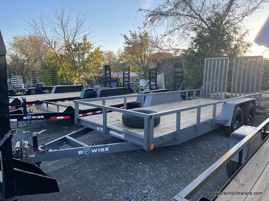 HEAVY DUTY LANDSCAPE UTILITY TRAILER WITH MESH RAMP GATE