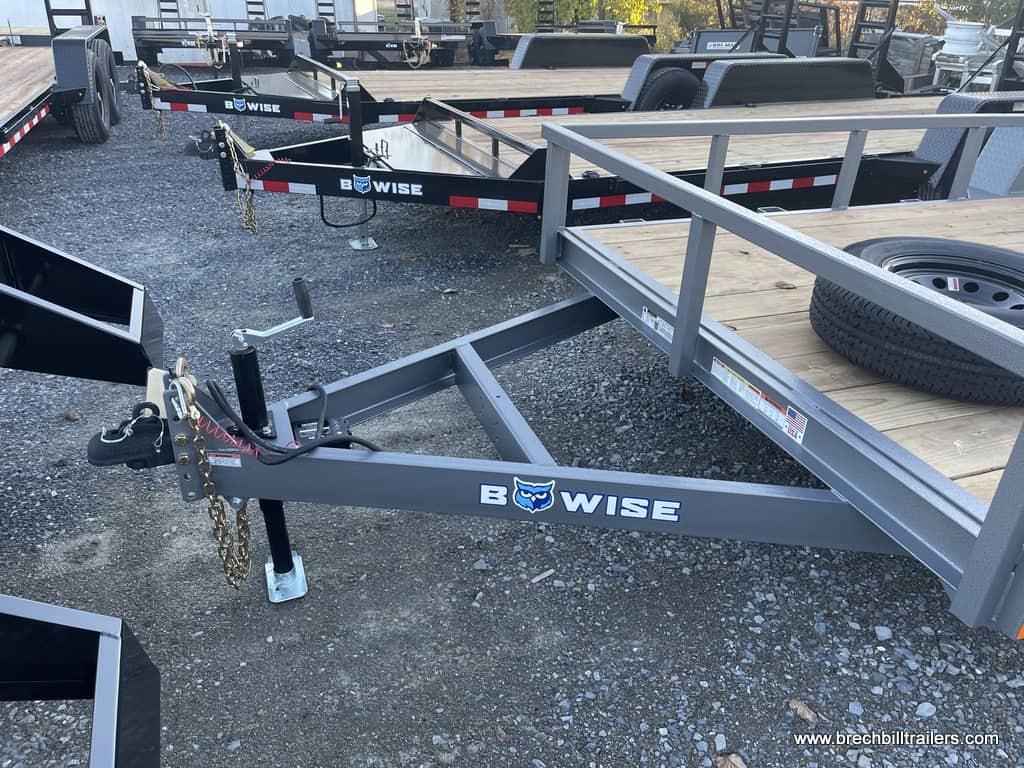 HEAVY DUTY LANDSCAPE UTILITY TRAILER WITH MESH RAMP GATE