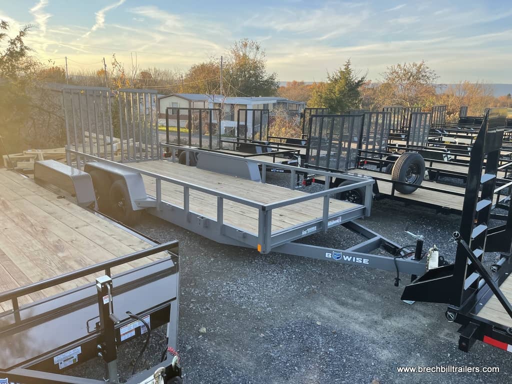 HEAVY DUTY LANDSCAPE UTILITY TRAILER WITH MESH RAMP GATE