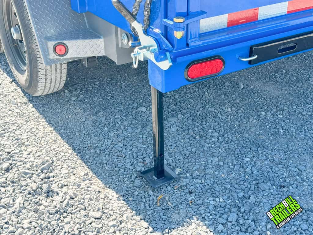 Support leg for Bwise dump trailer