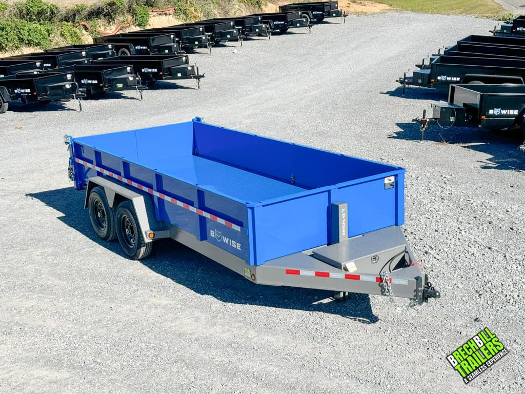 PArked 16ft long Bwise DLP Heavy Duty Dump Trailer