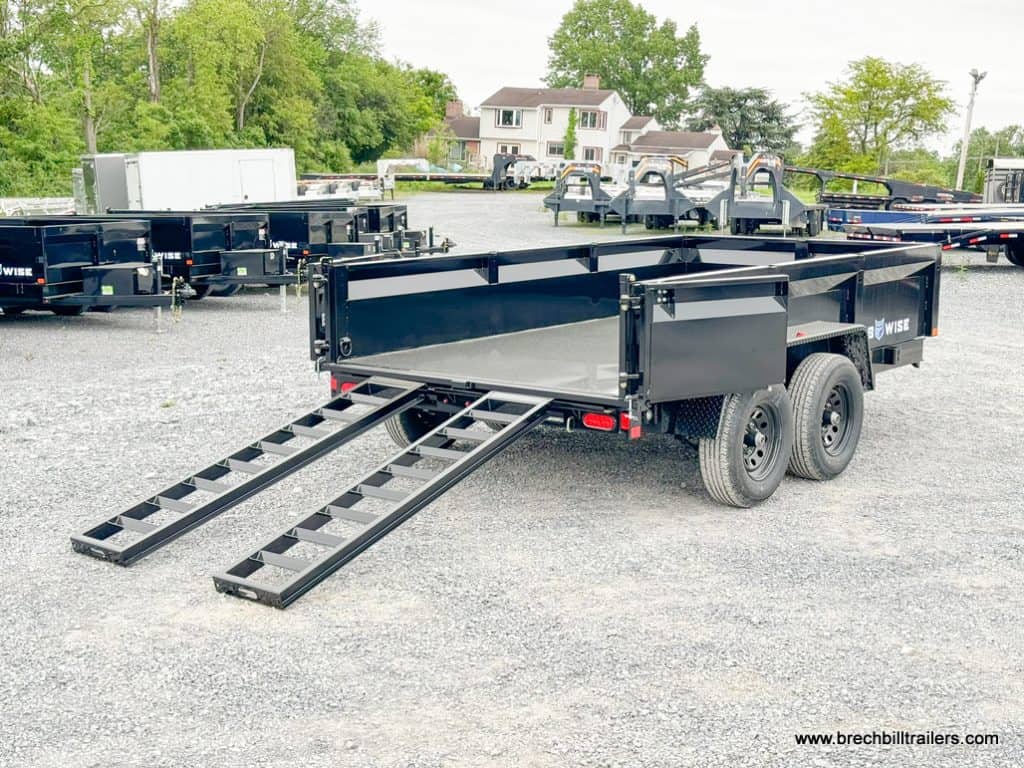 Bwise LP LE 10K Low Pro Dump Trailer with ramps down.