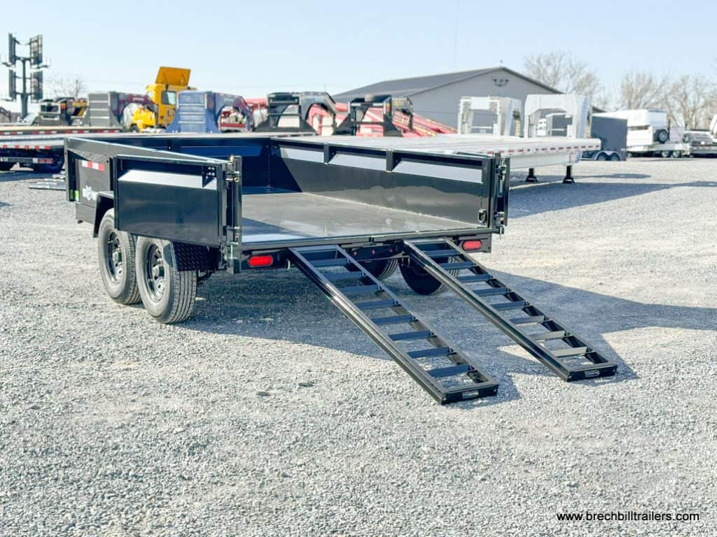 Bwise LP LE 12K Low Pro Dump Trailer with ramps