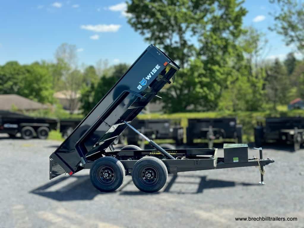 Side view of the Bwise Light Duty 10K Dump Trailer 6x10